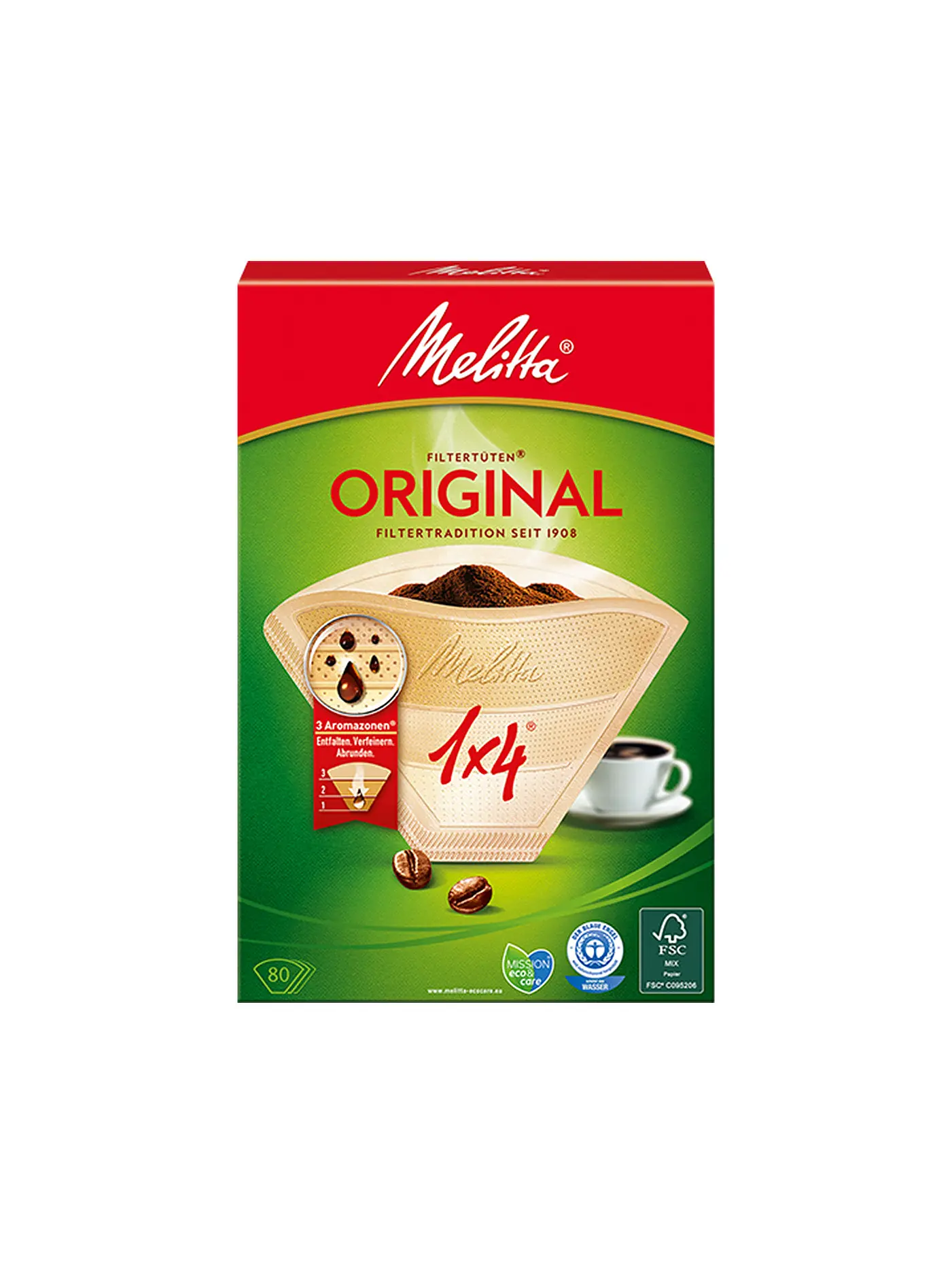 MELITTA | Filtertüten 1x4 80Stk. | 